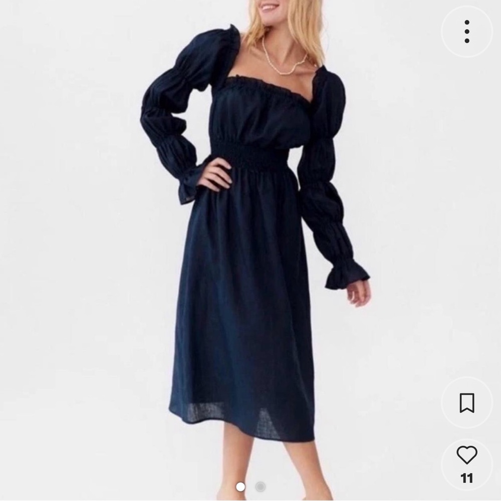 Atlanta linen sleeper dress